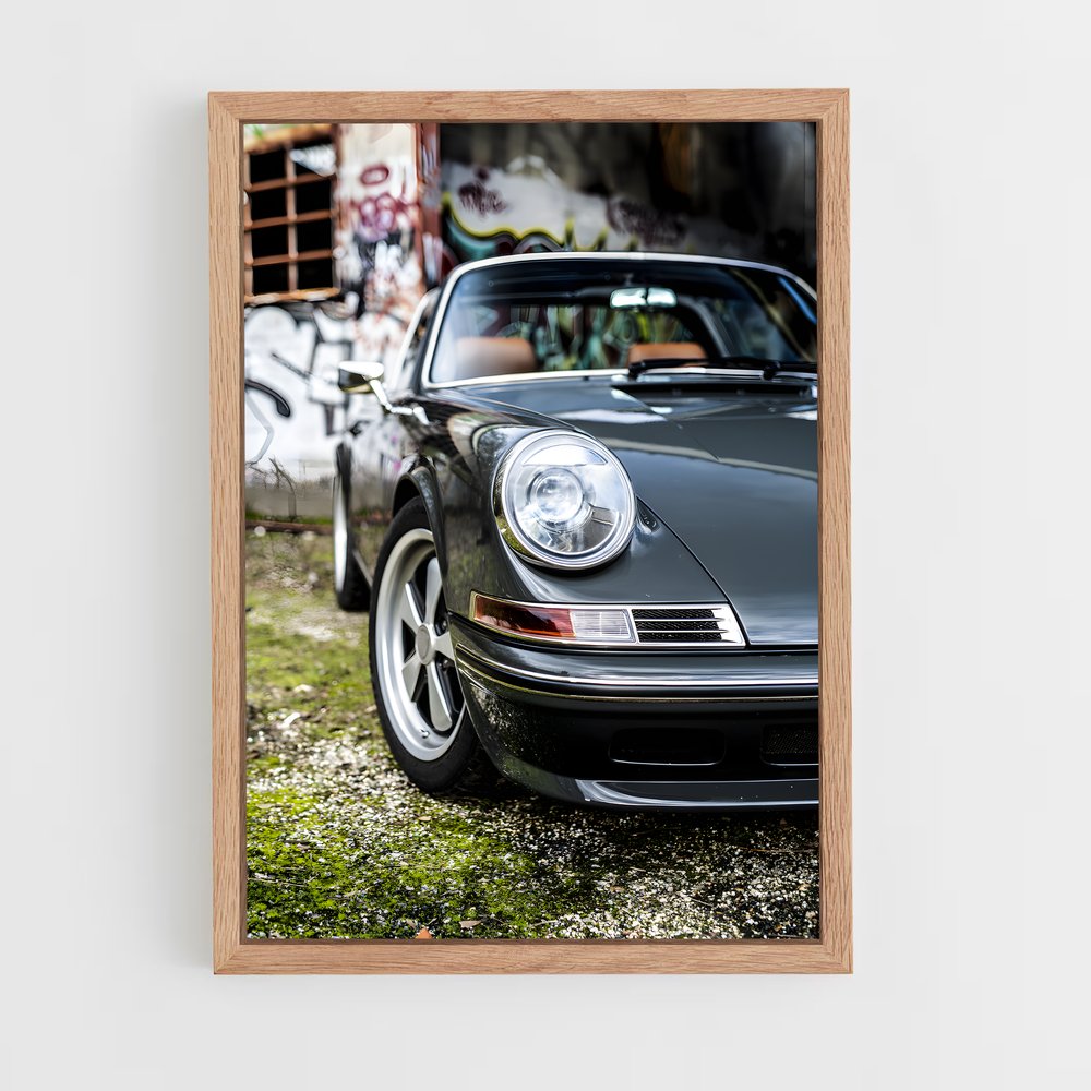 Poster Targa Noir – affiche Porsche (vue 4)